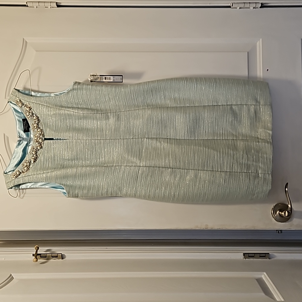 Tahari ASL Ice blue dress